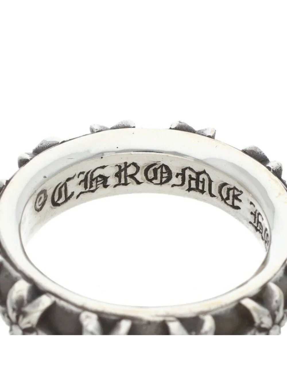 Chrome Hearts Star Band Silver Ring